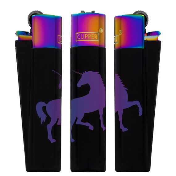 Газова Запальничка Clipper У Подарунковій Коробці “Unicorn Violet” | Зображення 1