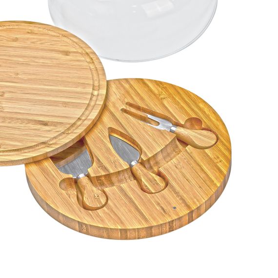 Набор для нарезки сыра Ø 25 со стеклянной крышкой  HP1230 | Зображення 6