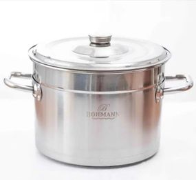 Кастрюля с крышкой Bohmann BH-5128-54 54 л 28 см серебристая