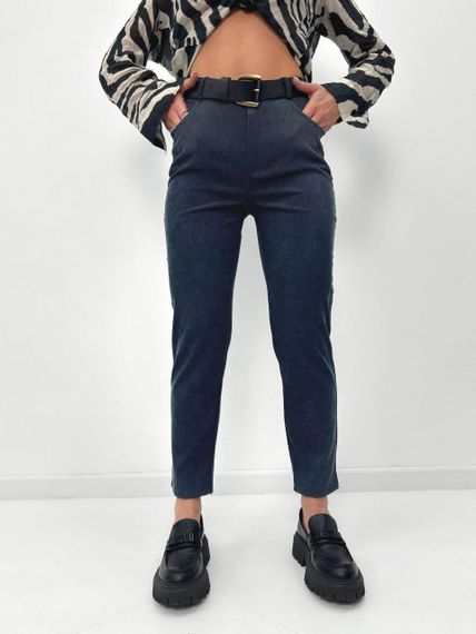 Женские вельветовые укороченные узкие брюки GF01709 цвет графит, размер 42 | Зображення 3