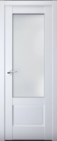 Дверь Terminus soft модель 606 ПО (остекленная) Белый матовый
