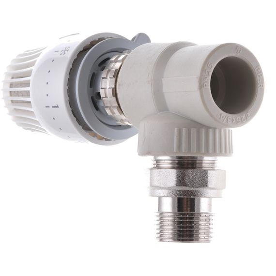 Кран термостатический с термоголовкой угловой 25x3/4 PPR Koer K0154.PRO (KP0196) | Зображення 2