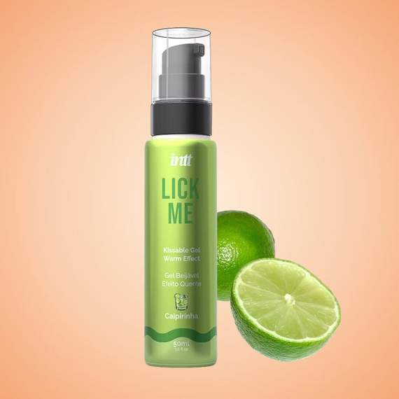 Оральний лубрикант із зігріваючим ефектом Intt Lick Me Kissable Gel Warm Effect Caipirinha, кайпірін | Зображення 1