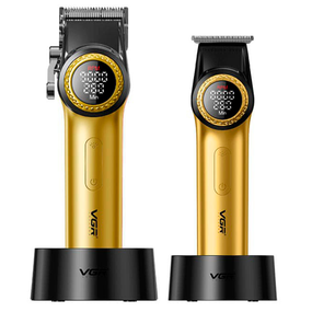 Набір VGR 2 в 1 V-001&amp;V-977 GOLD, акумуляторна машинка для стрижки та тример