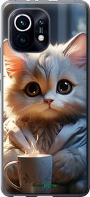 Чохол на Xiaomi Mi 11 Білий кіт "5646u-2253-2448"