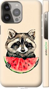 Чохол на iPhone 13 Pro Max Єнотик з кавуном "4605m-2371-2448"