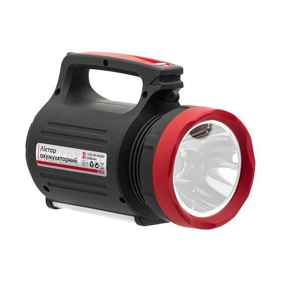 Ліхтар акумуляторний, сонячна панель, виносні 2 LED лампи INTERTOOL LB-0105 | Зображення 2