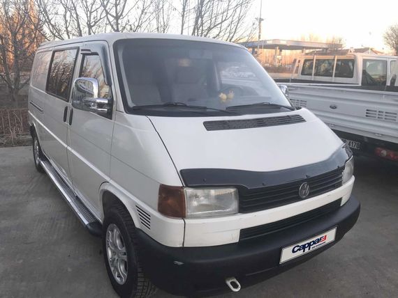 Дефлектор капоту (прямі фари) (EuroCap V1) для Volkswagen T4 Caravelle/Multivan | Зображення 3