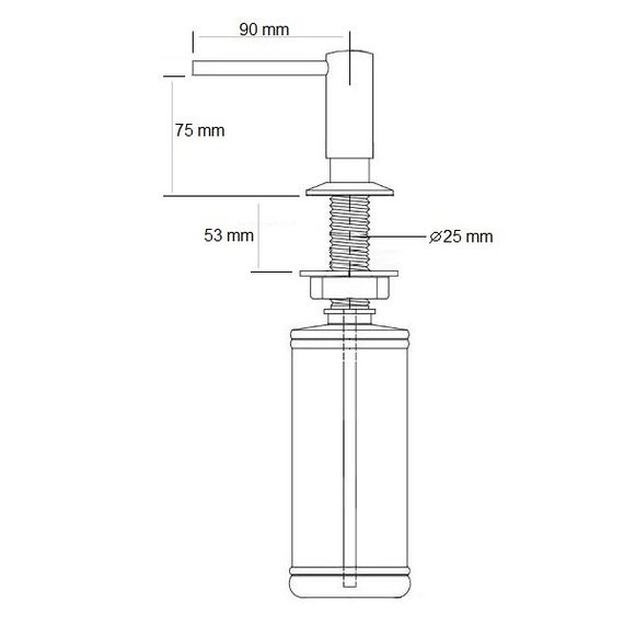 Дозатор для мила Fabiano FASD 42 Chrome 8241.401.0044 | Зображення 2