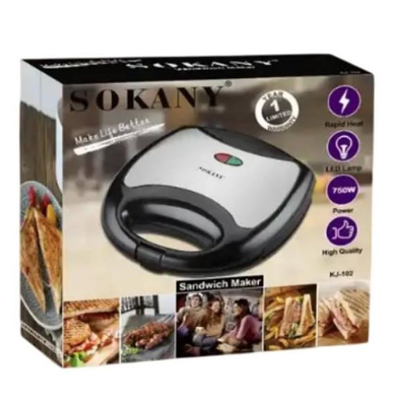 Сэндвичница электрическая  Sokany KJ-102S