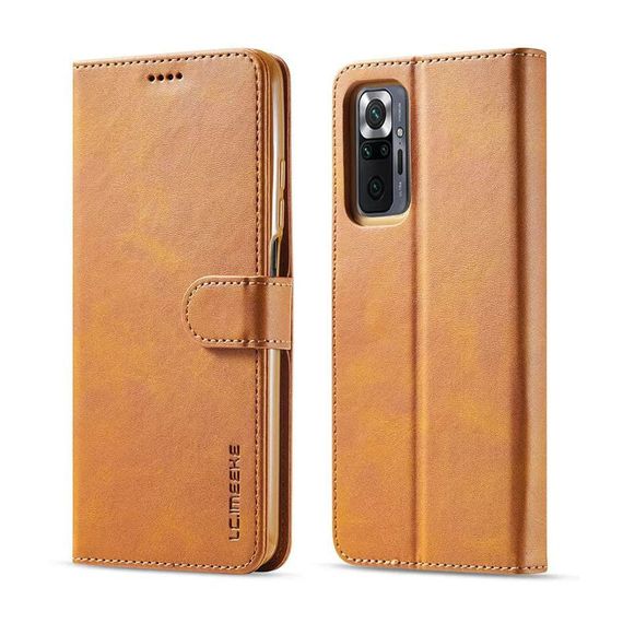 Чохол книжка iMeeke для Xiaomi Redmi Note 10 Pro колір Коричневий