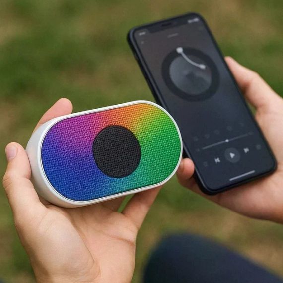 Бездротова Bluetooth колонка SPS L-003 BT портативна з RGB підсвіткою та слотом TF ∙ Міні-колонка блютуз для музики, дому, | Зображення 2