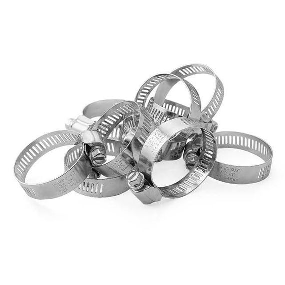 Хомут сталевий оцинкований 12,7 мм, D 21-44 мм INTERTOOL TC-0122 | Зображення 1