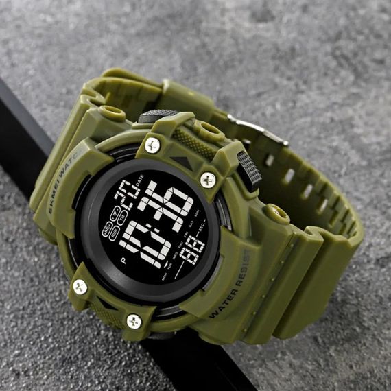 Чоловічий годинник Skmei 2195AG Army Green | Зображення 1