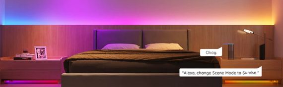 Стрічка світлодіодна Govee  розумна H619A RGBIC Basic Wi-Fi + Bluetooth LED Strip Light With Protective Coating 5м Білий (H619A3D1) | Зображення 9