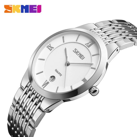 Жіночий годинник Skmei 9139WTSI-B White-Silver B | Зображення 1