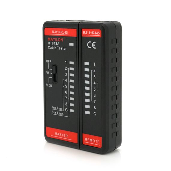 Кабельний тестер Mayilon HT-812A, RJ-45+RJ-11