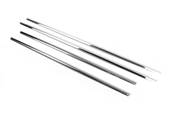 Наружняя окантовка стекол (нерж) SD, OmsaLine - Итальянская нержавейка (4 шт) для Mercedes E-сlass W211 2002-2009 гг | Зображення 8