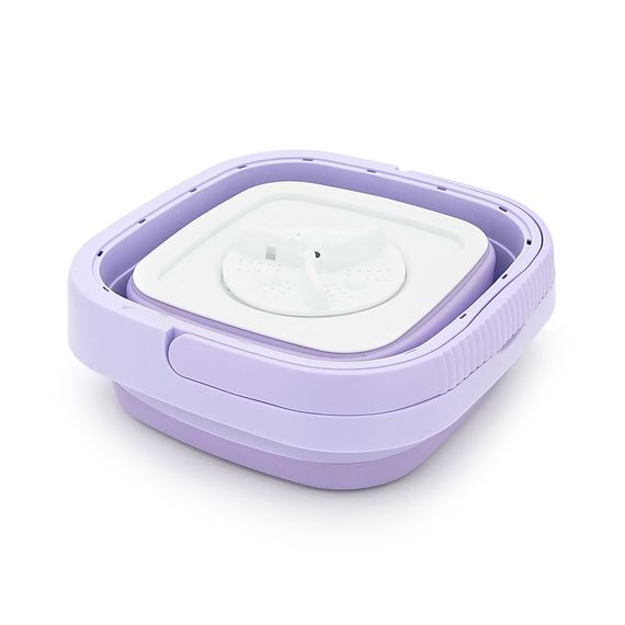 Пральна машина H576 MINI P, складана, 9л, 12В, 25Вт, 1.2кг, LED-індикатор, електронне управління, 29,5*29,5(14.5)мм, пластик, | Зображення 2