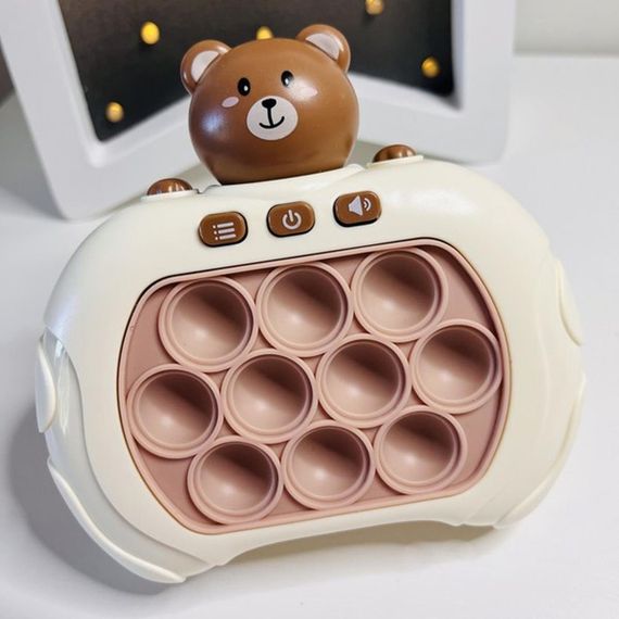 Іграшка антистрес на батарейках, 4 режими, Pop it PRO Bear / Електронна приставка консоль / Інтерактивна дитяча іграшка | Зображення 7