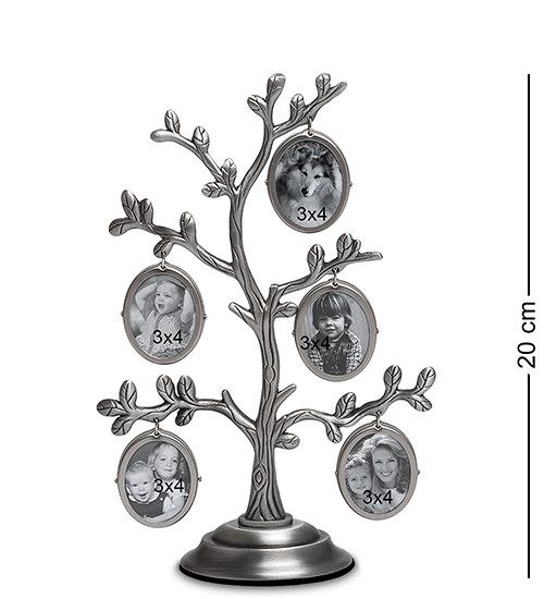 Настінна фоторамка Metal Family Tree 20 см (5 фото)