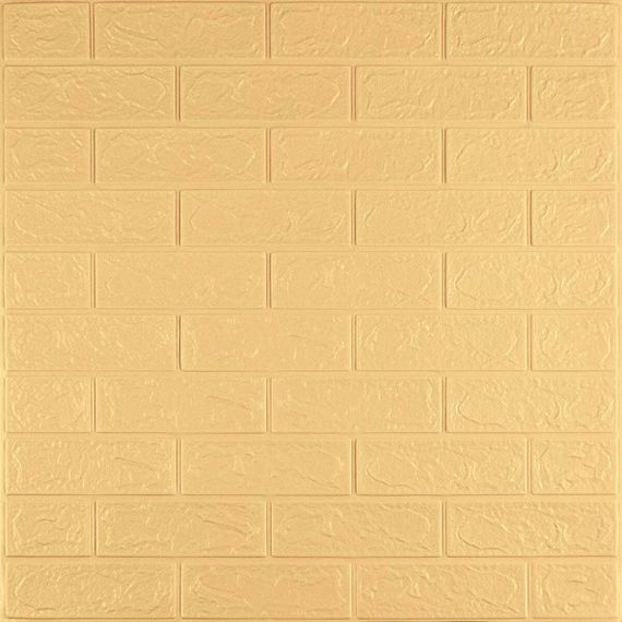 Панель стінова 3D 700х770х2мм ЖОВТО-ПІСОЧНА (D) SW-00001909