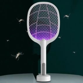 Електрична мухобійка-пастка ELITE LUX EL-2062 (KLZ918) з УФ-лампою і USB-портом для зарядки Біла