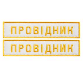 Шеврон IDEIA 87790 Україна 2,5*12  Габардин Білий