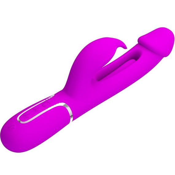 Вібратор PRETTY LOVE Kampas Rabbit 3 in 1,7 vibration functions 4 licking settings Sex Aura | Зображення 4