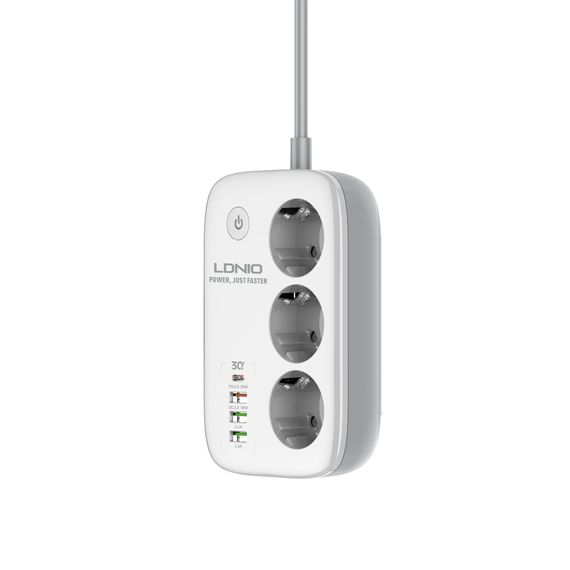 Удлинитель мережевий з Wi-Fi роутеромLDNIO SEW3452 3 порти / PD / 3USB / 1 QC 3.0 / 1 Type-C (34390-01_730) | Зображення 5