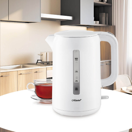 Електрочайник 2,2л 1850-2200W (диск) MR-022-WHITE Maestro | Зображення 1