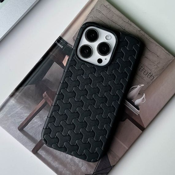 Чохол TPU Weaving для Apple iPhone 14 Pro Max (6.7") Black | Зображення 2