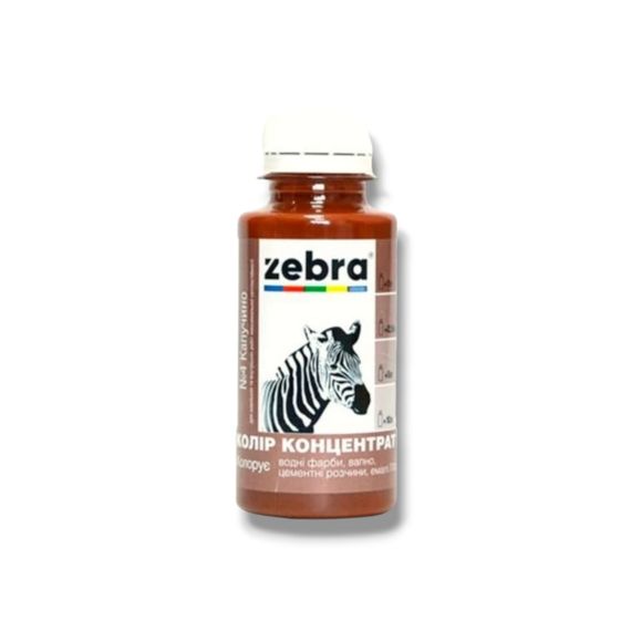 Барвник для фарби колер концентрат ЗЕБРА 100мл 604 Капучино