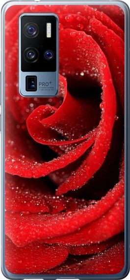 Чехол на Vivo X50 Pro Plus Красная роза "529u-2056-17620"