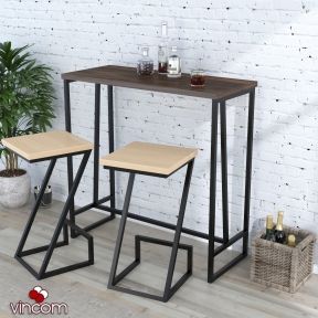 Стол барный Loft Design BS-110 орех