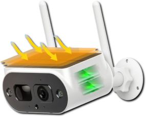 Камера видеонаблюдения WiFi Solar Camera 2MP XPRO FHD - Содержит две батареи 18650 20 (MER-15339_1519)