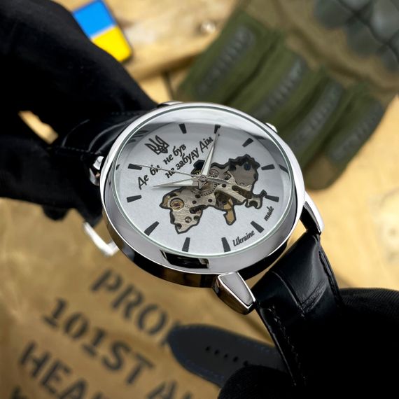 Класичний чоловічий годинник Awarder 022 Silver-Silver Mechanic Де би не був | Зображення 2
