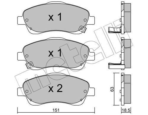 Колодки тормозные передние Toyota Avensis 03-08 Corolla Verso 04-09 22-0450-0 | Зображення 8