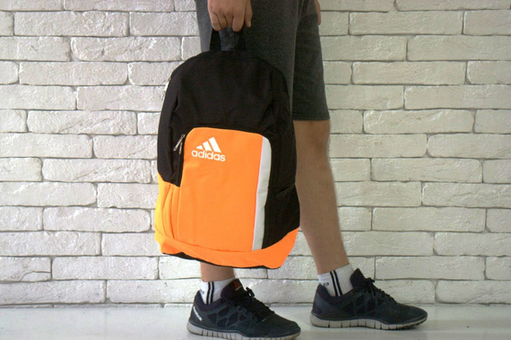 Рюкзак Адидас карман оранжевый
