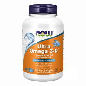 NOW ULTRA Omega 3-D в мягких капсулах №90