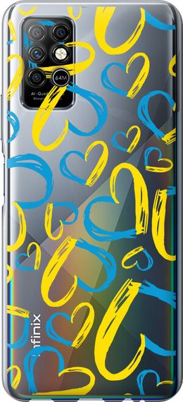 Чехол на Infinix Note 8 Сердца UA "5292u-2710-17620"