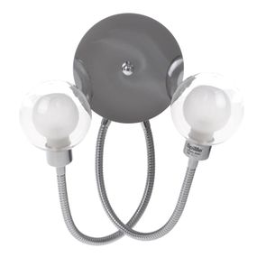 Бра настенное накладное в спальню на гибкой ножке BL-416W/2 G9 CH
