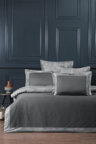 Постільна білизна La Romano Silk Satin 200×220 см Rivano Steelgrey
