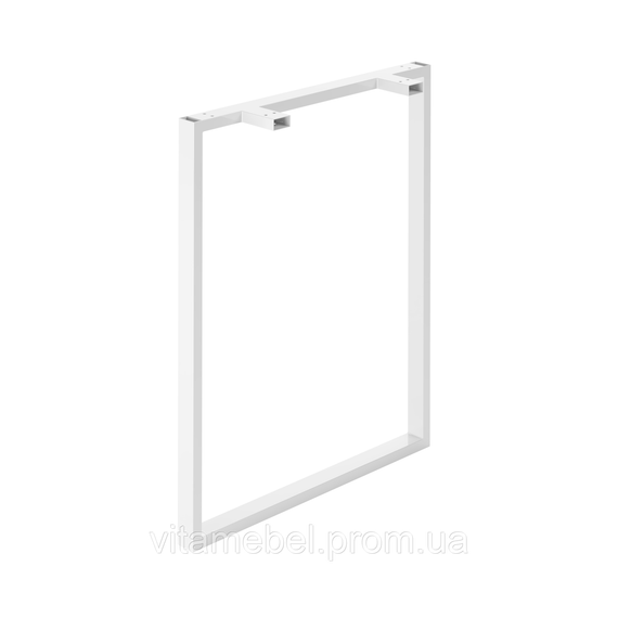 Комплект опор для стола из металла 600×120mm, H=730mm (профильная труба: 40x20mm) Белый | Зображення 3