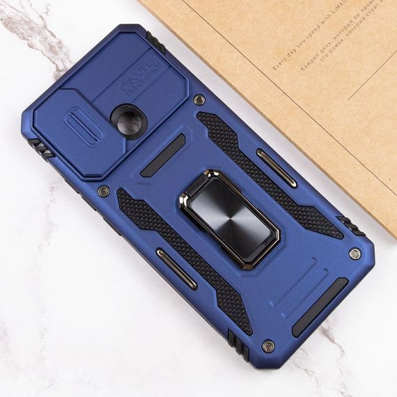 Ударостійкий чохол Camshield Army Ring для Xiaomi Redmi 9C / 10A Силікон, Синій/Navy | Зображення 5