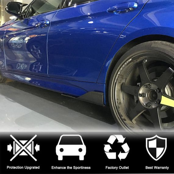 Накладки на пороги V2 (для F30 M-Sport, Карбон) для BMW 3 серія F-30/31/34 2012-2019 рр | Зображення 2