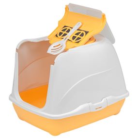 Moderna Flip Cat туалет закрытый для кошек, 58 см х 45 см х 42 см, оранжевый