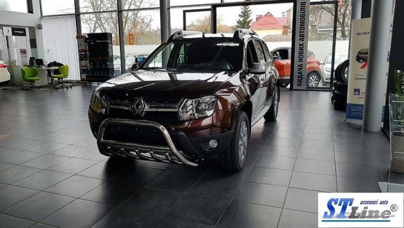 Кенгурятник без надписи WT003 (нерж.) для Dacia Duster 2008-2018 гг | Зображення 3