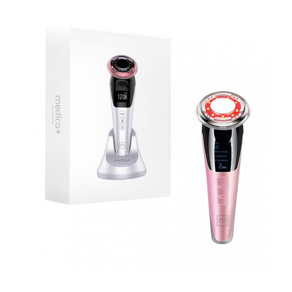RF Лифтинг массажер для лица MEDICA+ SKIN LIFTING 7.0 PINK (EMS+LED) гарантия 1 год | Зображення 8