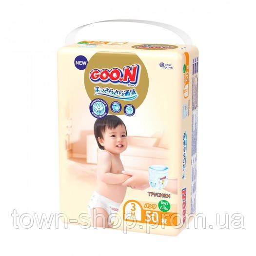 Трусики-подгузники Goo.N Premium Soft для детей (M, 7-12 кг, 50 шт) | Зображення 1